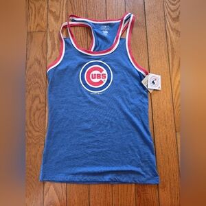 Genuine Merchandise Chicago Cubs Blue Tank Top with Red & White Trim